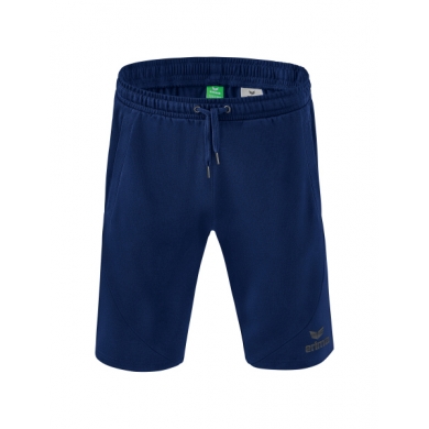 Erima Leisure Pants Essential Sweatshorts short - soft cotton blend, light stretch - navy blue Men